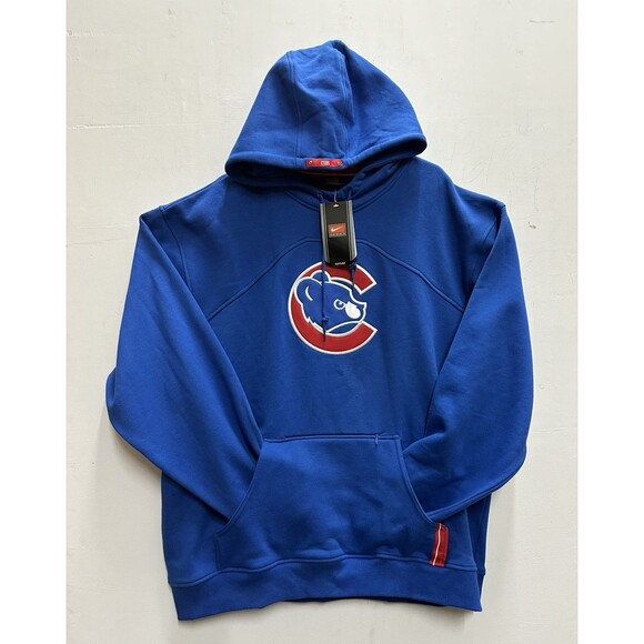 Nike Chicago Cubs MLB men hoodie size XL blue pullover baseball sweatshirt - Picture 1 of 9